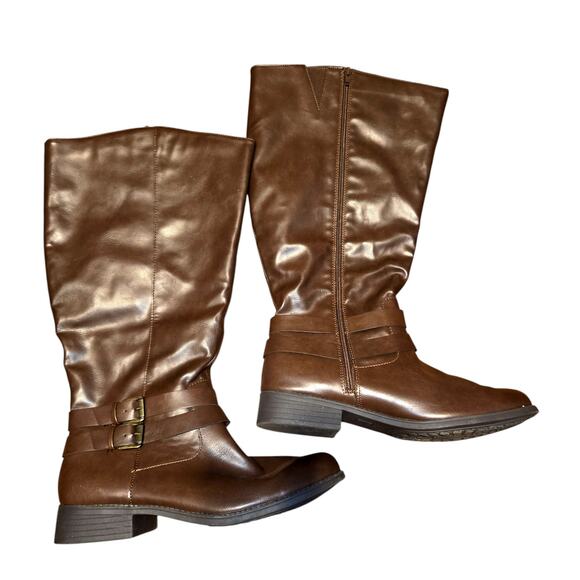 Style & Co. 12 Margo Riding Women's Brown Boots Shoe Medium Width - Picture 3 of 4